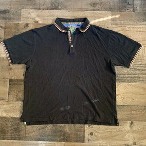 Robert Graham Cotton Short Sleeve Polo Shirt Golf